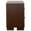 Table de chevet 2 tiroirs Polk Cappuccino