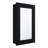 Black Narrow Cabinet For Kitchen Use - 25.7" H X 15.7" W With Three Shelves And A Mirrored Door Elegance Bathroom & Mirror Medicine Space Design Interior Sleek In-1795407699