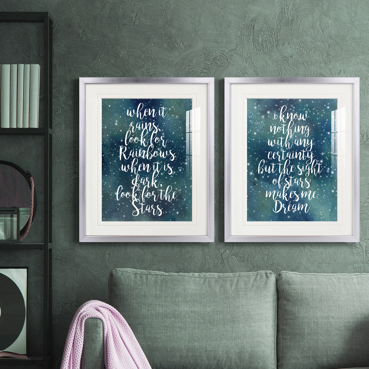 Trinx Galaxy Quote I Premium Framed Print - Ready To Hang | Wayfair, image size:1200x1200