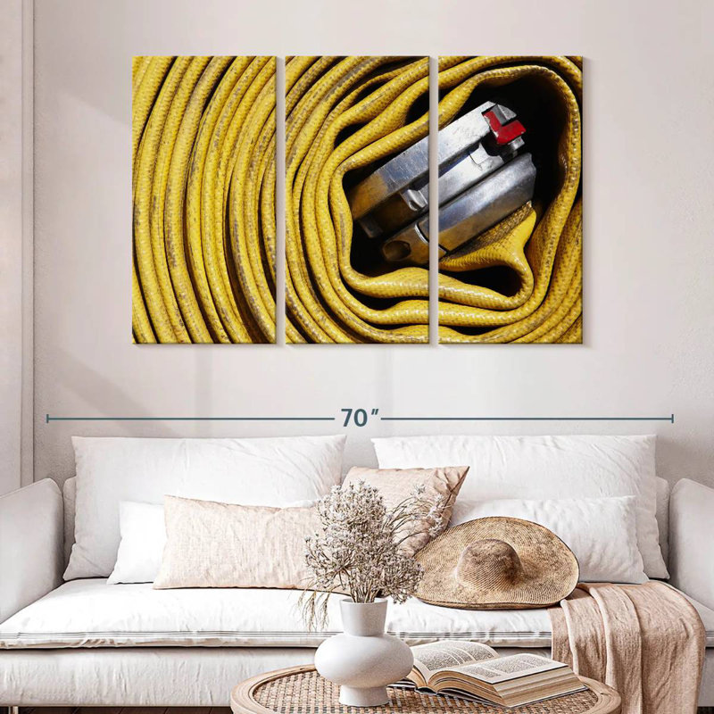 Alcaraz Coiled Fire Hose, 32" H x 50" W