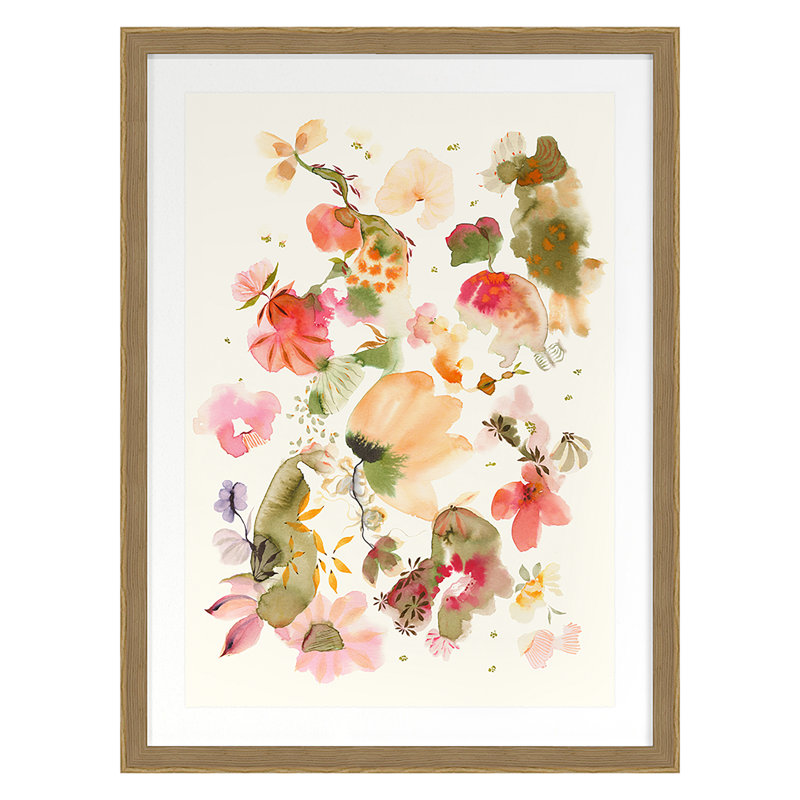 Untitled 1 Print by Suyao Tian, 24" H x 18" W x 2.38" D, Oak