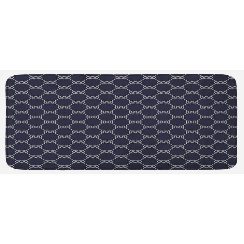 Tapis de cuisine bleu marine foncé