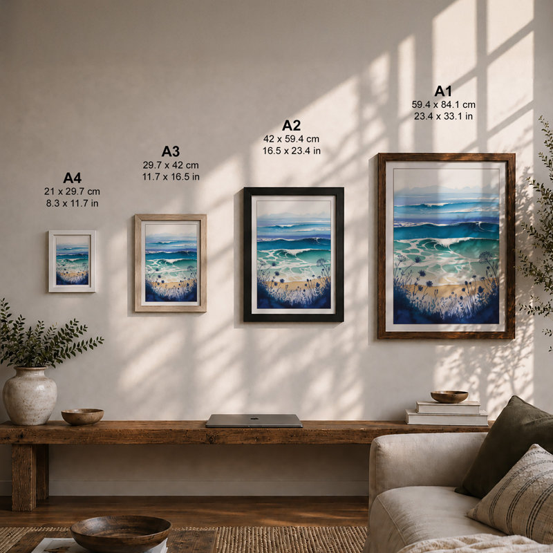 Layers Coastal - Print, Unframed, A1 - 84.1 x 59.4 cm