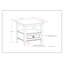 Table de bout transitionnelle moderne en bois massif de 20 po de large gris brouillard-424201904