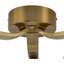 3-Light Glass Semi Flush Mount