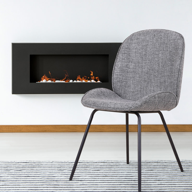 Edmonds 19'' H Upholstered Side Chair, Gray