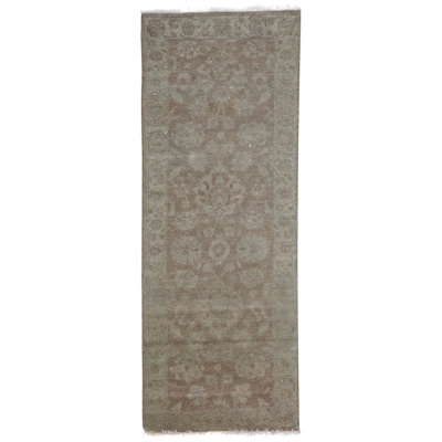 Tapis gris en laine noué à la main Clift Ushak