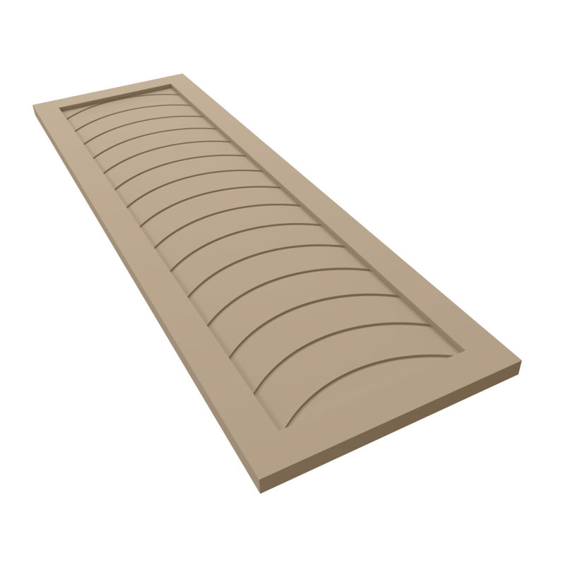 Volets de style moderne EnduraCore Composite Kyoto, Avec une couche d'apprêt, 15"W, H 51 po