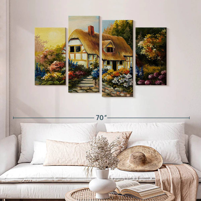 Paysage de maison de fée Lilie, H 32 po x l 52 po