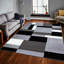 KILAS Grey Area Rug & Runner – Non-Slip Polypropylene Carpet for Hallway, Bedroom & Kitchen-2076503169