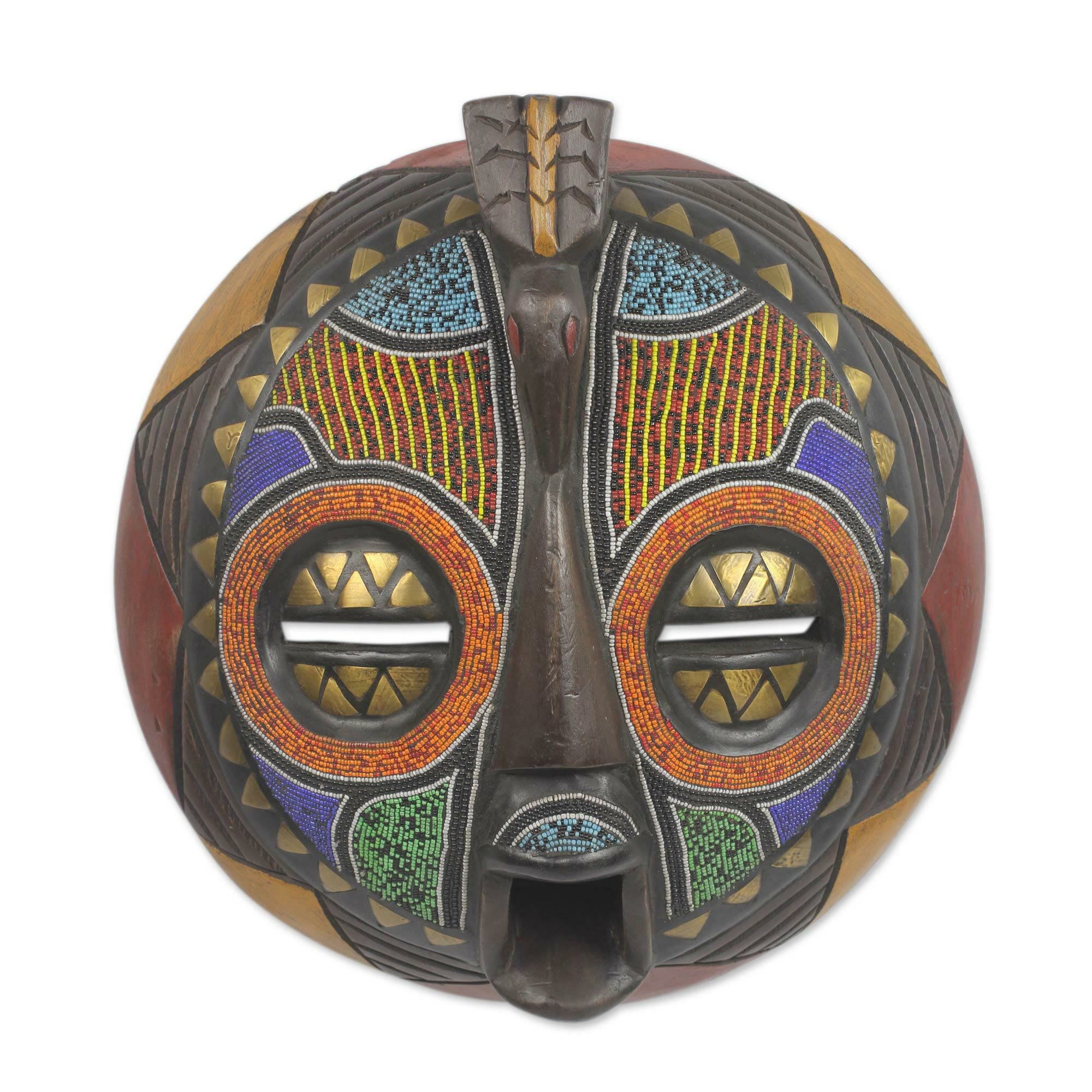 colorful african masks