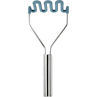 Color Blue Slate - SS Silicone Potato Masher