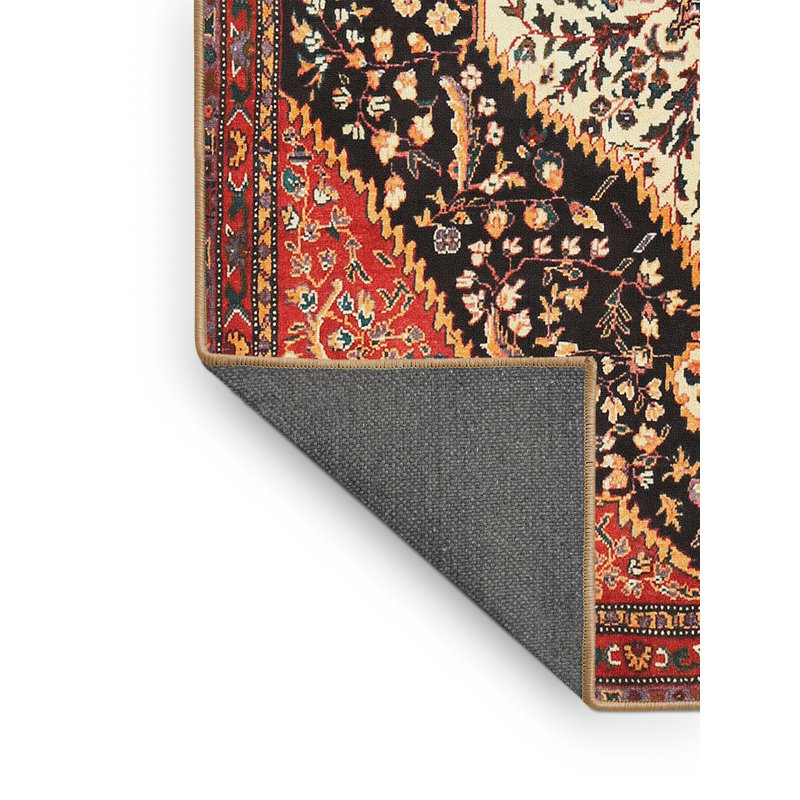Tapis de style oriental rouge, Rectangle 8 pi x 10 pi