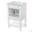 Meuble-lavabo de 20 po avec lavabo, porte à fermeture douce, support de rangement et tablette ouverte-116657548