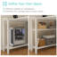 Bureau d'ordinateur en L avec tiroirs et tablettes de rangement Cheshire Outlets-1421181444-1415146784