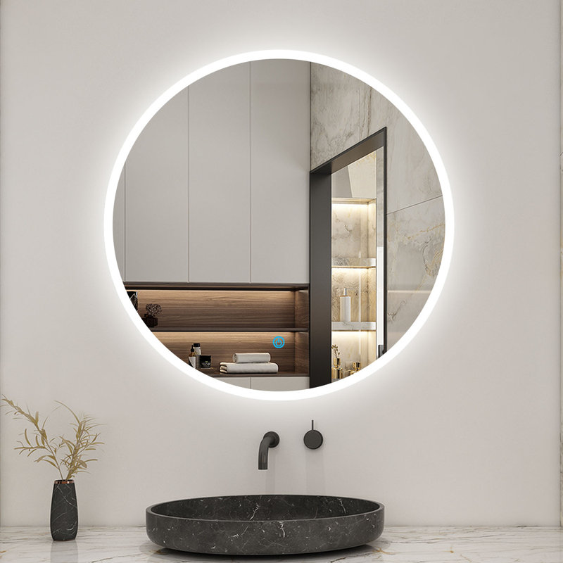 Branston Round Mirror, 80cm H x 80cm W
