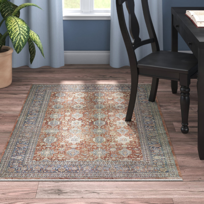Gilford Oriental Indoor Rug, Rectangle 4' x 5'3"