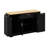 Modern Storage Sideboard With Door W/Storage Rack, Kitchen Island With Adjustable Shelves, 3-Tier Pull-Out Rack And Drawer-1024027346