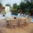 Marina 9 Piece Outdoor Patio Teak Outdoor Dining Set by Modway