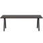 Tablo Oak Solid Wood Top Metal Base Dining Table-99835103