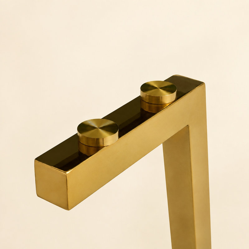 Table de salle à manger ronde moderne en verre trempé noir de 107 cm (42 po)., Gold