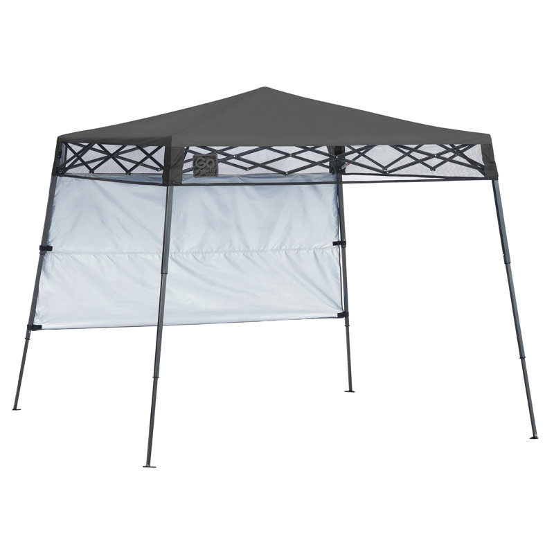 Auvent hybride compact et léger à pattes inclinées Quik Shade 7 pi x 7 pi Go, gris anthracite, Gris anthracite