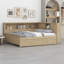 Wood Daybed With Storage Shelves And Trundle