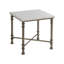Ocean Breeze Flagler Square Marble Top End Table