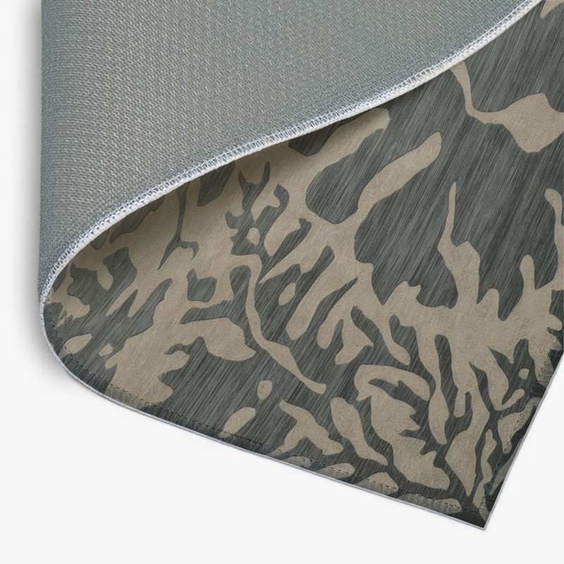 Tapis intérieur et extérieur gris Nature, Rectangulaire 2 pi x 3 pi