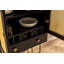 Console Aramantha moderne noire avec pieds en métal, 31,5 po x 59,1 po x 15,4 po | 100% aggloméré enduit de mélamine, conception durable | Style industriel, parfait pour le vestibule ou le salon, supporte jusqu'à 33,1 lb