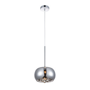 1 - Light Chrome Drum Pendant