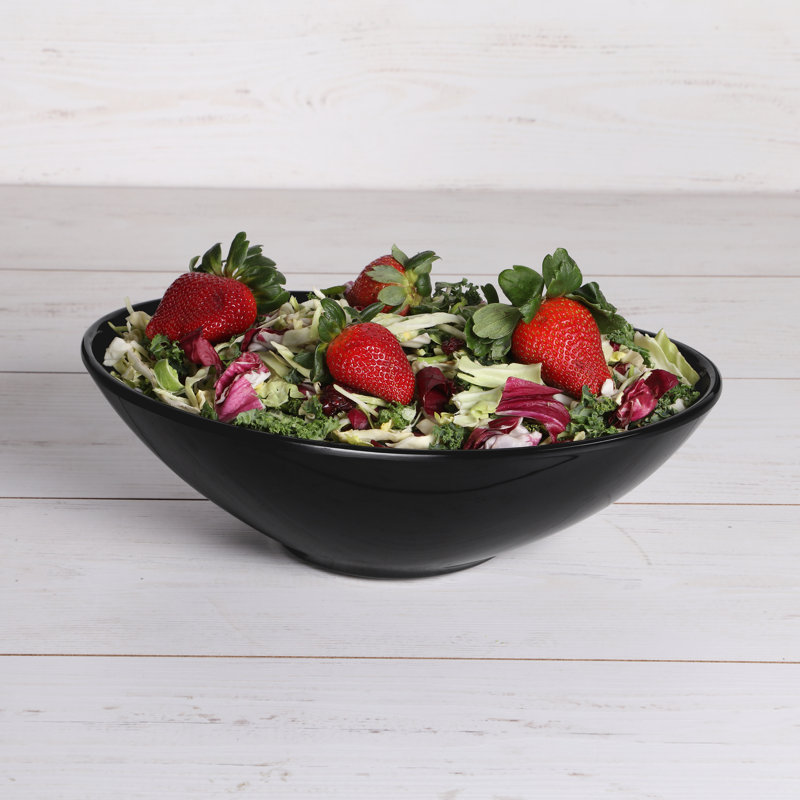 Elite Global Solutions Melamine Serving Bowl, Black