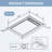 60" x 32" Acrylic Shower Pan Base with Slip-Resistance Finish & Matte Black Linear Drain Cover-111530889-99863936