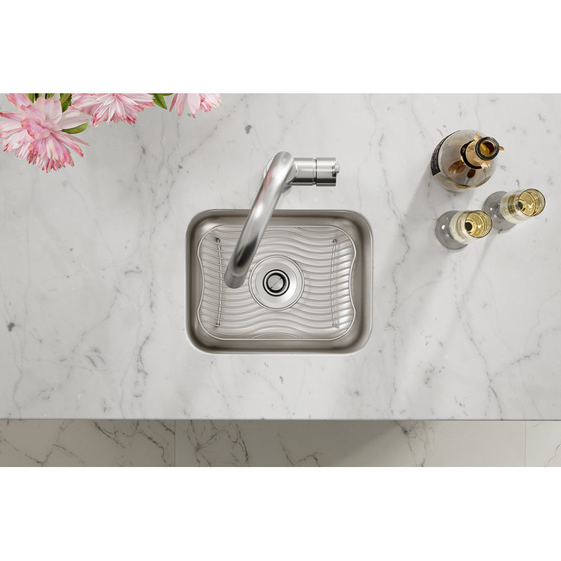 Évier de cuisine avec crépine à panier L 14,5 po x l 11,75 po Lustertone