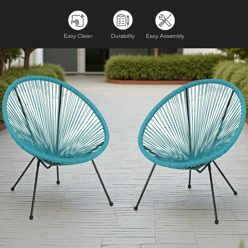 CHAISE (ENSEMBLE DE 2), Sarcelle