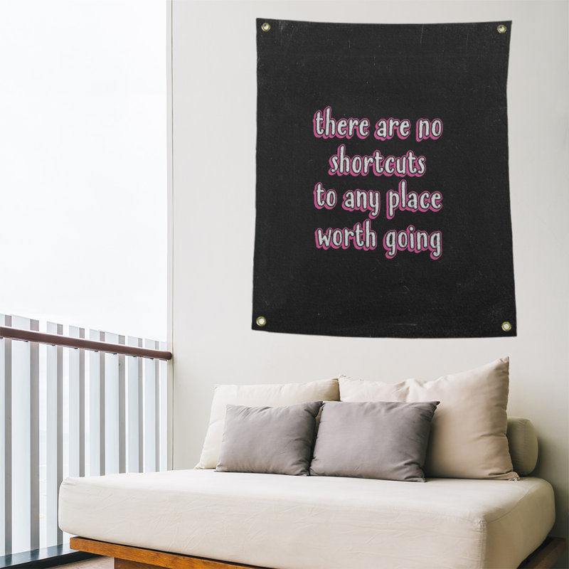 Tapisserie tableau noir en polyester pas de guillemets, H 59 pi x l 50 po, Rose