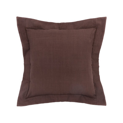 Cocoa Flange Throw Pillow