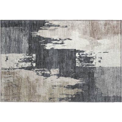 Premium Machine Washable Mayfield AMF2347 Abstract Rug