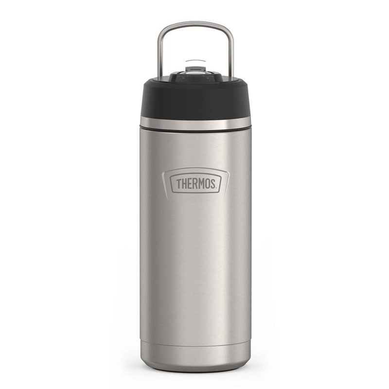 Bouteille 32 oz en acier inoxydable à double température, Argent, H 11 po x l 3,6 po x P 3,6 po