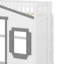 Lit mezzanine simple avec échelle-790725173