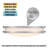 16 Inch 23 Watt LED Indoor Flush Mount Ceiling Fixture with Color Temperature Selection, Frosted Acrylic Shade-109763897-109763899
