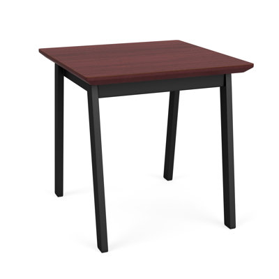 Newport Waiting Reception End Table Metal Frame 20x20" High Pressure Laminate Top
