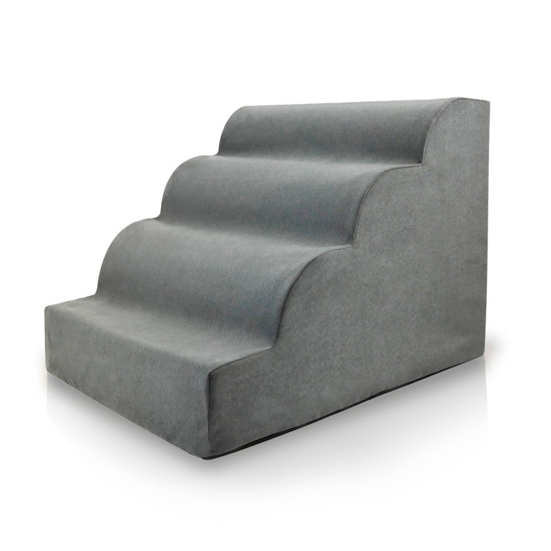Escalier 4 marches pour animaux Buffum, Gris