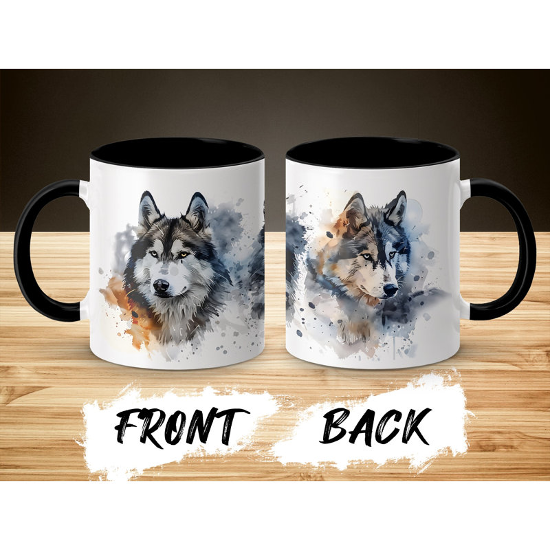 Ceramic Coffee Mug, 4, Black