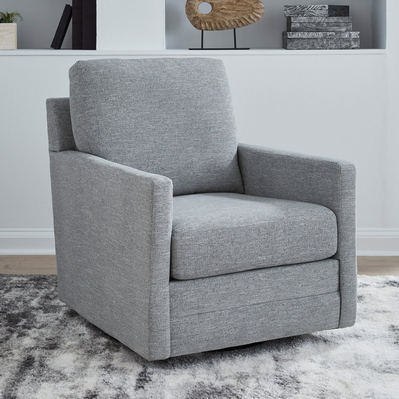 Fauteuil d'appoint pivotant Freybourne nouvelle génération Nuvella, Gris