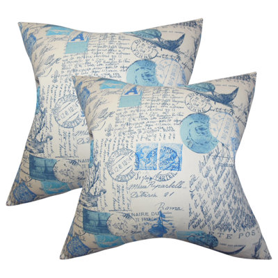  Coussin typographique en coton
