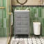 Ensemble de meuble-lavabo simple 30 po avec 3 tiroirs, meuble-lavabo autoportant avec cadre en bois massif 30 po, blanc-119233145