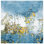 Tapis bleu / doré à motif abstrait Jaxen