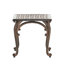 Table d'extérieur en aluminium coulé Kd de 2 à 18 po avec bordure moulée et tables de bout tissées pour patio H 2 pièces