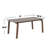  Rectangular Wooden Dining Set With Padded Seats In Walnut And Beige-1387542992